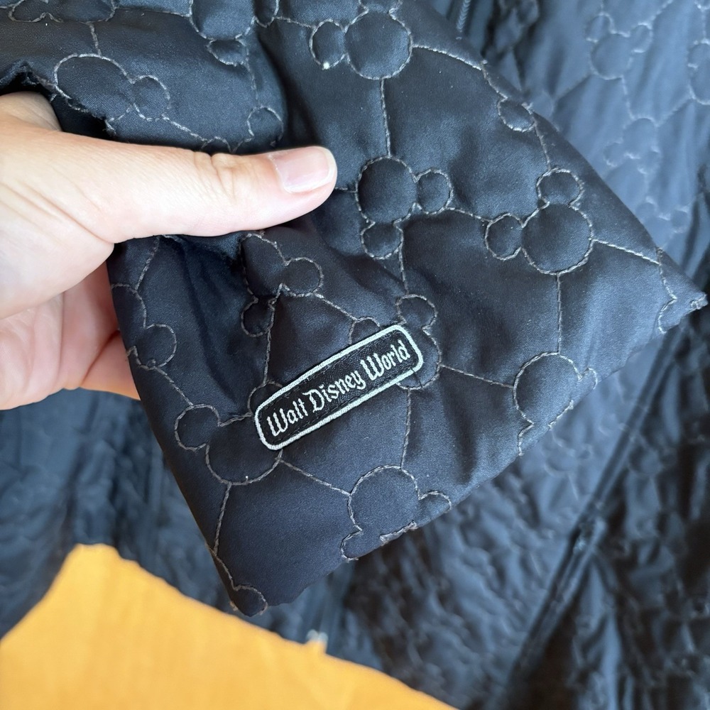 Disney Parks Black Lightweight Mickey‎ Mouse Quilted Jacket with Pockets XXL - Picture 9 of 12